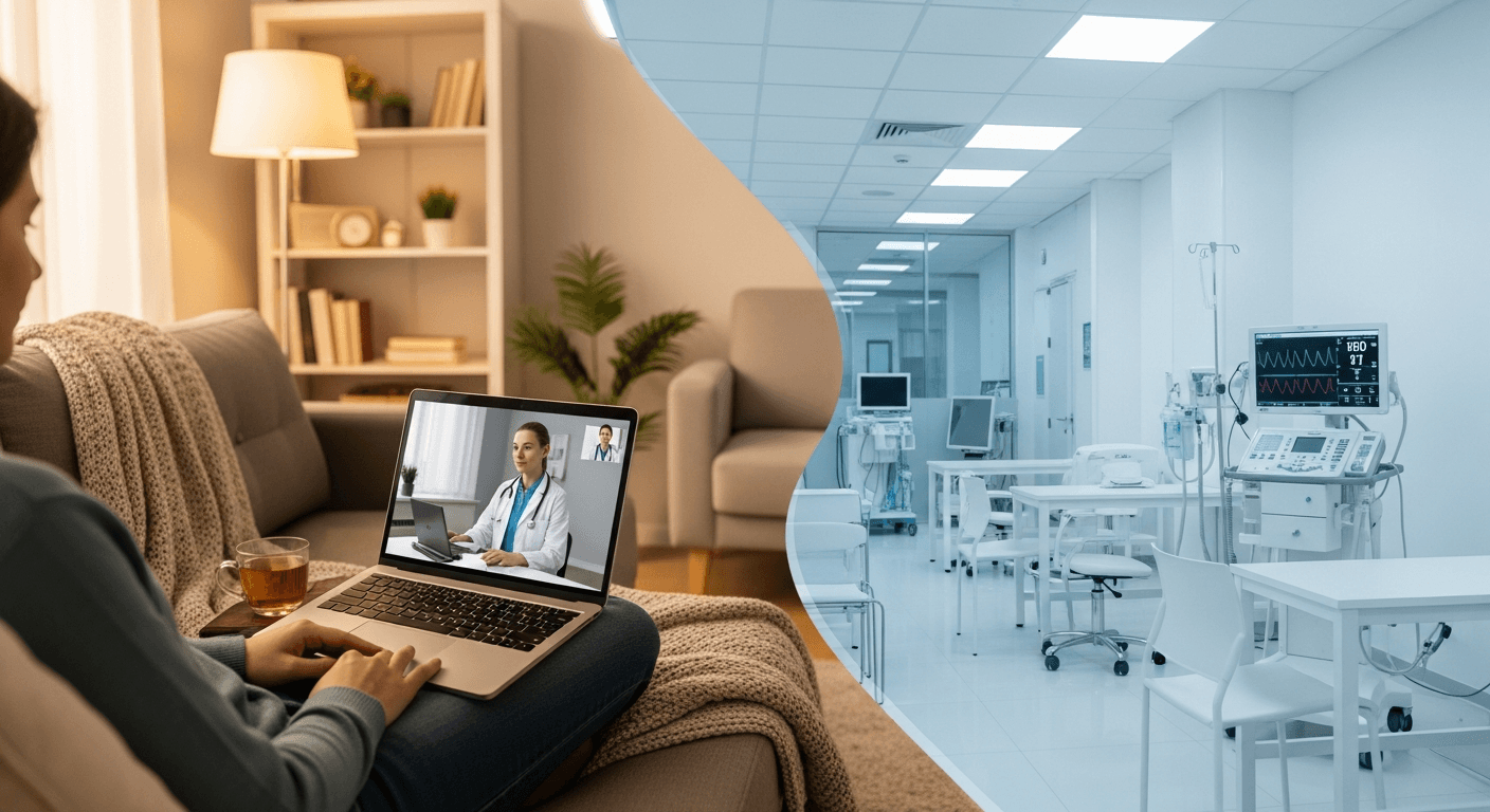 Paciente realizando teleconsulta médica para emagrecimento pelo celular